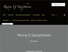 Tablet Screenshot of kennygsaxophones.com